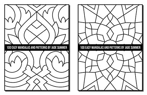 100 Easy Mandalas and Patterns: A Mandala Coloring Book for Adults with Fun, Simple, and Relaxing Coloring Pages (Easy Coloring Books)