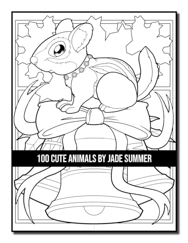100 Cute Animals: An Adult Coloring Book with Dogs, Cats, Horses, Owls, Elephants, Monkeys, and Many More! (Cute Animal Coloring Books)