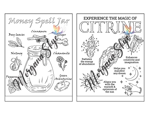 Witchcraft Coloring Book for Adults: Channel Your Creative Energy and Discover the Magic of Plants, Herbs, Crystals, and Beyond