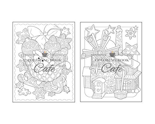 100 Christmas Scenes: An Adult Coloring Book Featuring 100 Fun, Easy and Relaxing Christmas Coloring Pages (Christmas Coloring Books)