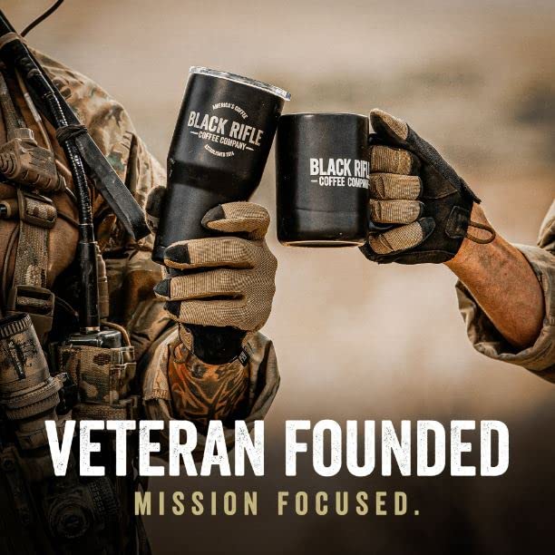 Black Rifle Coffee Company Ground Coffee Medium Roast - Roasted Blend Made from Pure Arabica Beans - Colombian & Brazilian Beans - Veteran Founded & American Made (Spirit of 76, 18oz Bag)