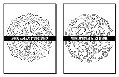 Mandala Coloring Book: For Adults with Cute Animal Mandalas, Fun Geometric Patterns, and Relaxing Flower Designs