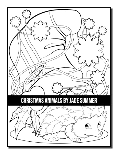 Christmas Animals: An Adult Coloring Book with Cute Holiday Animals and Relaxing Christmas Scenes (Christmas Coloring Books)