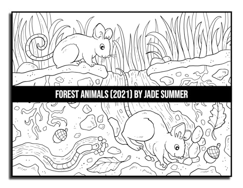 Forest Animals: An Adult Coloring Book with 50 Adorable Images of Woodland Creatures, Beautiful Flowers, Nature Scenes, and More!