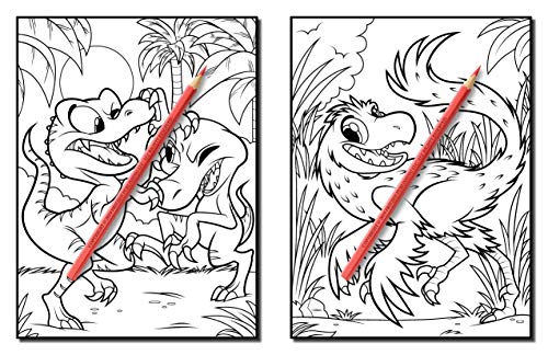 Dinosaurs: A Dinosaur Coloring Book for Kids