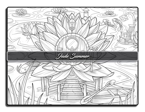 Fairy Homes Coloring Book: For Adults with Fantasy Designs for Fun and Relaxation