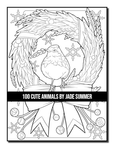 100 Cute Animals: An Adult Coloring Book with Dogs, Cats, Horses, Owls, Elephants, Monkeys, and Many More! (Cute Animal Coloring Books)