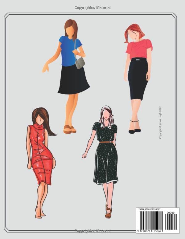 Fashion Coloring Book: For Adults | Retro Fashions and Accessories from the 50s, 60s, 70s | Coloring to Relax and De-Stress