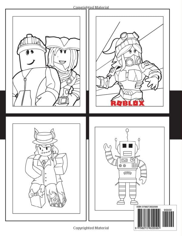 COLORING BOOK: 100+ Coloring Pages To Have Fun And Relax, Great Idea Gift For Cartoon Fans ʀᴏ-ʙʟᴏx'ꜱ