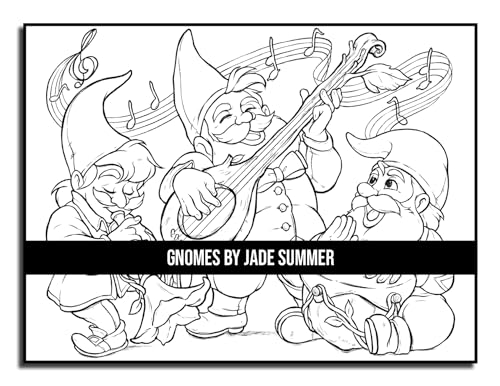 Gnomes: A Fantasy Coloring Book for Adults and Kids with Adorable Characters, Whimsical Scenes, and More!
