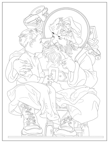 Creative Haven The Saturday Evening Post Christmas Classics Coloring Book (Adult Coloring Books: Christmas)