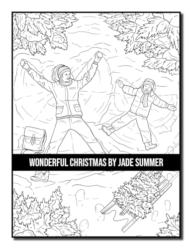 Wonderful Christmas: An Adult Coloring Book with Charming Christmas Scenes and Winter Holiday Fun (Christmas Coloring Books)