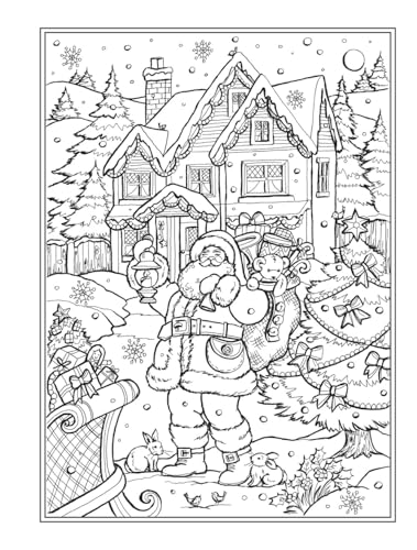 Creative Haven Country Christmas Coloring Book