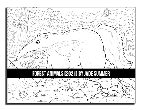 Forest Animals: An Adult Coloring Book with 50 Adorable Images of Woodland Creatures, Beautiful Flowers, Nature Scenes, and More!