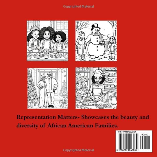 The Black Family Christmas Collection Coloring Book: A Festive and Inclusive Christmas Coloring Book Featuring African American Families