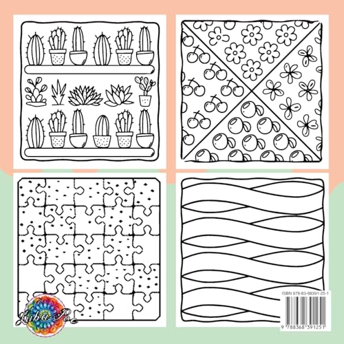 Satisfying Patterns Coloring Book: A Cozy and Groovy Collection of Creative Shapes to Spark Your Inner Calm and Bring Peace, Joy, and Relaxation to Adults, Teens, and Seniors