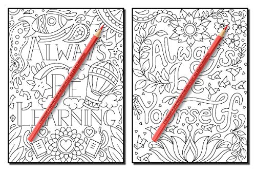 Live Your Dreams: An Adult Coloring Book with Fun Inspirational Quotes, Adorable Kawaii Doodles, and Positive Affirmations for Relaxation