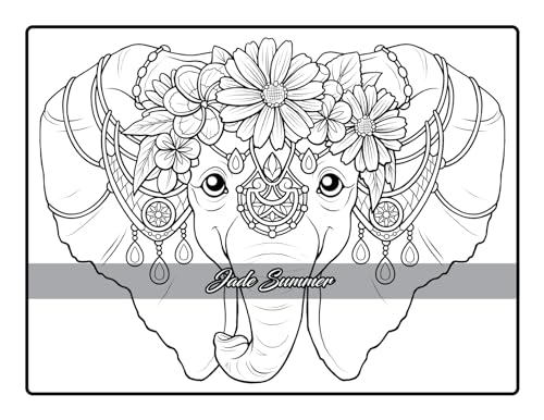 Flower Crown Animals: Coloring Book for Women and Teens with Adorable Animals and Beautiful Flowers for Stress Relief and Relaxation