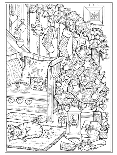 Creative Haven Country Christmas Coloring Book