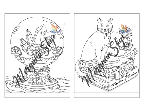 Witchcraft Coloring Book for Adults: Channel Your Creative Energy and Discover the Magic of Plants, Herbs, Crystals, and Beyond