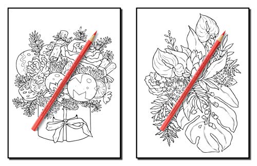 Flower Bouquets: An Adult Coloring Book with Beautiful Flower Arrangements and Lovely Floral Designs for Relaxation