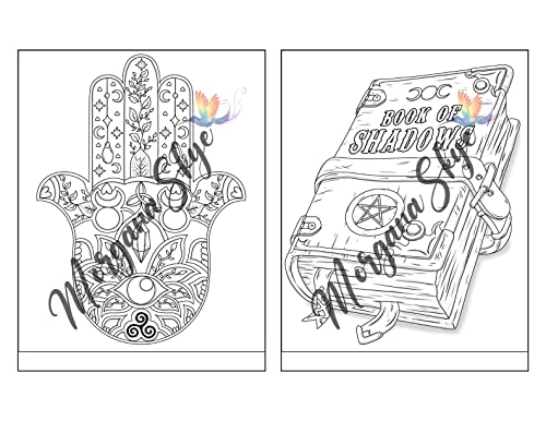 Witchcraft Coloring Book for Adults: Channel Your Creative Energy and Discover the Magic of Plants, Herbs, Crystals, and Beyond