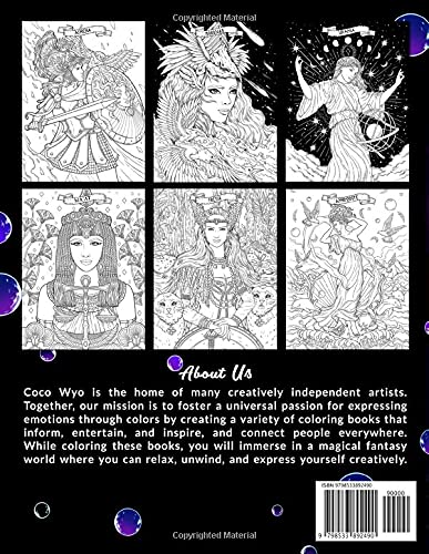 Goddesses Coloring Book: Adult Coloring Book For Relaxation