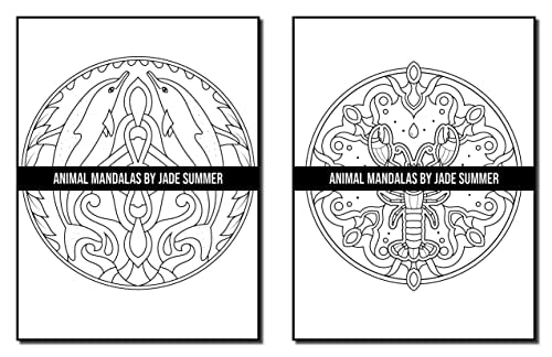 Mandala Coloring Book: For Adults with Cute Animal Mandalas, Fun Geometric Patterns, and Relaxing Flower Designs