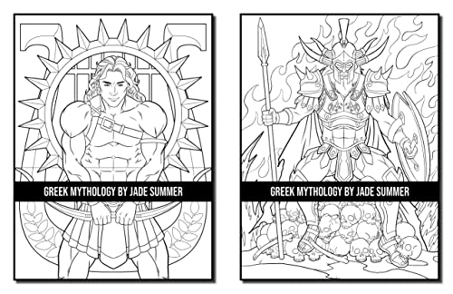 Greek Mythology: A Coloring Book for Adults and Kids with Powerful Gods, Beautiful Goddesses, Mythological Creatures and More!