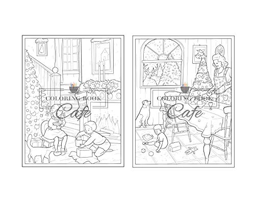 100 Christmas Scenes: An Adult Coloring Book Featuring 100 Fun, Easy and Relaxing Christmas Coloring Pages (Christmas Coloring Books)