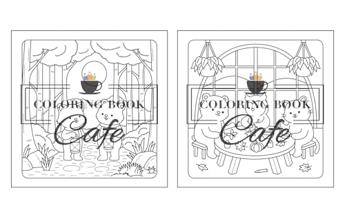 Comfy Autumn: Coloring Book for Adults & Teens Featuring Autumn Hygge Scenes with Super Cute Animal Characters for Stress Relief and Relaxation (Cute and Comfy Coloring Books)