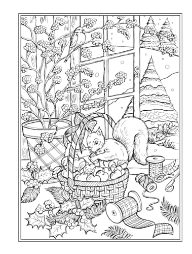 Creative Haven Country Christmas Coloring Book