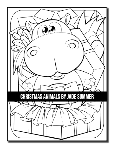 Christmas Animals: An Adult Coloring Book with Cute Holiday Animals and Relaxing Christmas Scenes (Christmas Coloring Books)