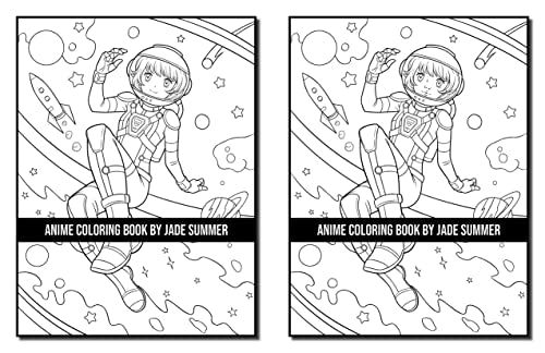 Anime Coloring Book: For Adults with Fun, Easy, and Relaxing Designs