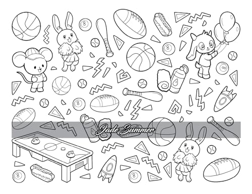 Kawaii Town: Coloring Book with Cute Animals, Tiny Buildings, and Playful Scenes for Stress Relief and Relaxation