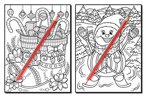Christmas Coloring Book: An Adult Coloring Book with Fun, Easy, and Relaxing Designs (Volume 2)