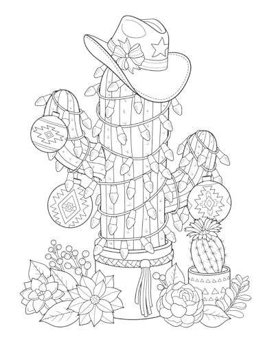 Creative Haven Country Western Christmas Coloring Book (Adult Coloring Books: Christmas)