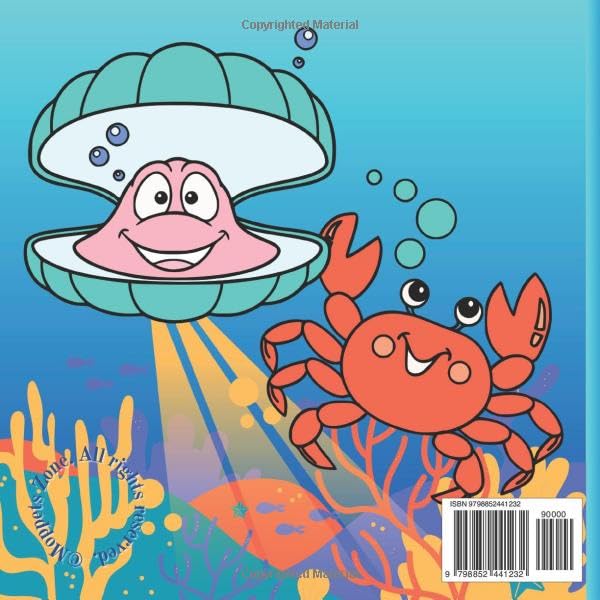 Underwater Friends Coloring Book: Fun Marine Life, Under the Sea Creatures for kids