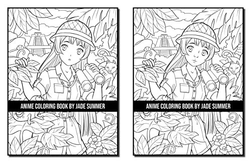 Anime Coloring Book: For Adults with Fun, Easy, and Relaxing Designs