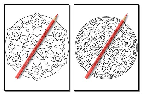 Mandalas for Beginners: An Adult Coloring Book with Fun, Easy, and Relaxing Coloring Pages (Easy Coloring Books)