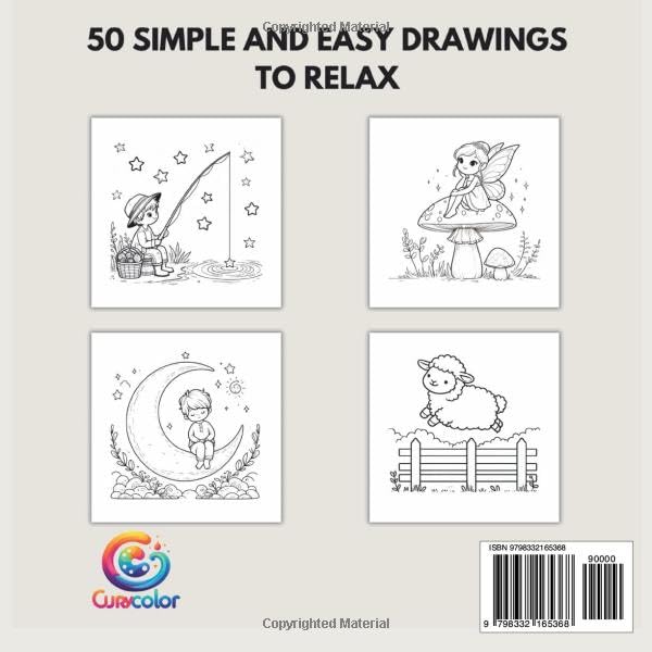 Stress Relief: Coloring Book for Adults and Kids Easy, Simple, and Cute Designs for Relaxation Featuring Beautiful Illustrations