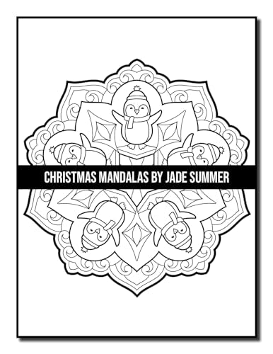Christmas Mandalas: An Adult Coloring Book with Fun, Easy, and Relaxing Coloring Pages for Christmas Lovers (Christmas Coloring Books)