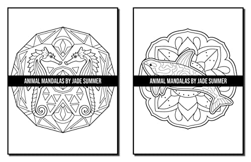 Mandala Coloring Book: For Adults with Cute Animal Mandalas, Fun Geometric Patterns, and Relaxing Flower Designs