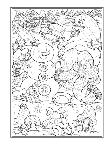 Creative Haven Gnome for the Holidays Coloring Book (Adult Coloring Books: Holidays & Celebrations)