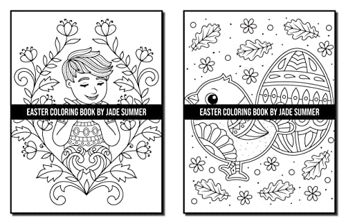 Easter Coloring Book: For Adults with Fun, Easy, and Relaxing Designs (Easy Coloring Books)