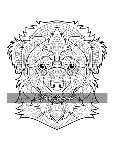 Amazing Dogs Coloring Book: Beautiful Dogs, Adorable Puppies, and Relaxing Designs for Adults and Teens