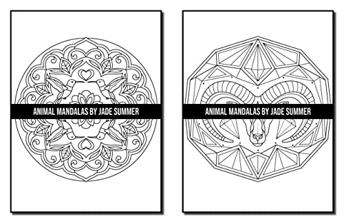 Mandala Coloring Book: For Adults with Cute Animal Mandalas, Fun Geometric Patterns, and Relaxing Flower Designs
