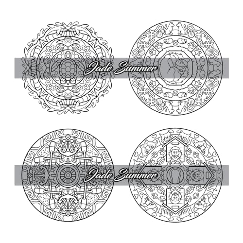 100 Mini Mandalas: A Mandala Coloring Book for Adults and Kids with Easy, Cute, and Tiny Designs for Stress Relief and Relaxation