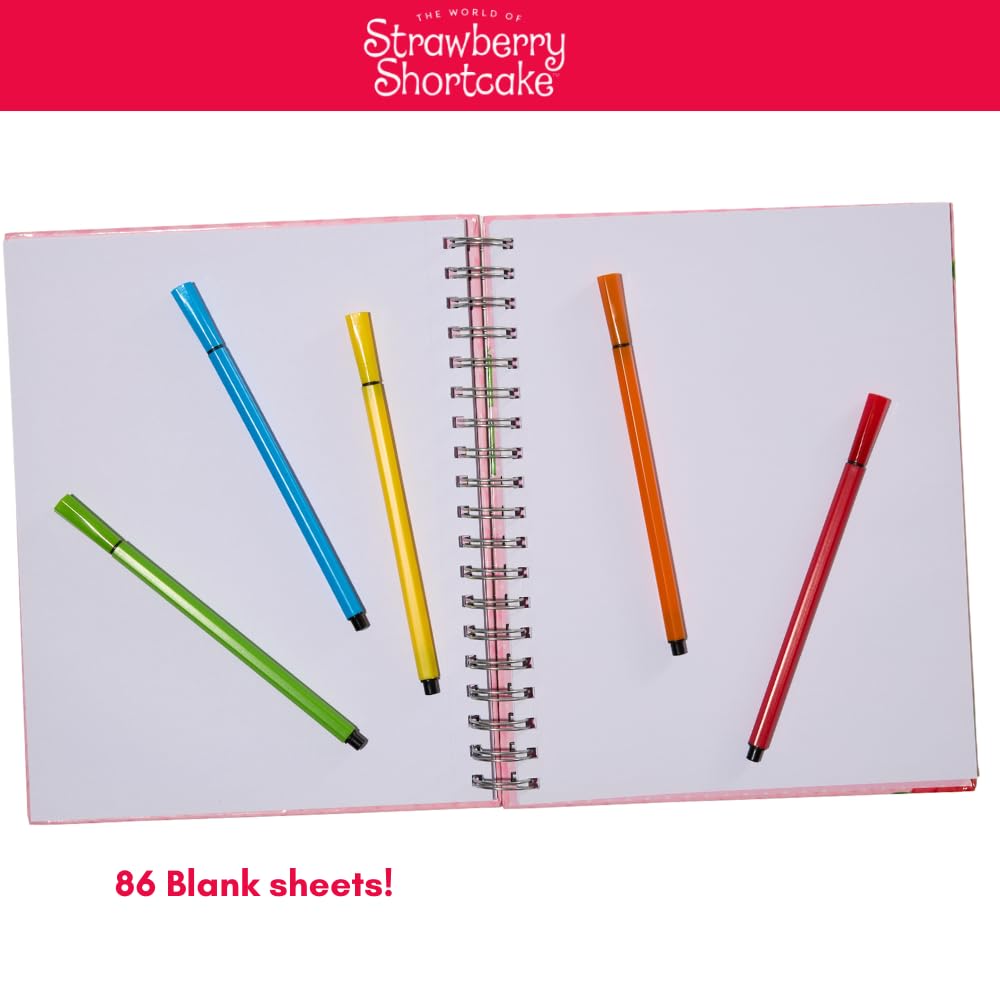 Minecraft Sketchbook Set, 5 Washable Markers, Spiral Bound, 86 Blank Pages