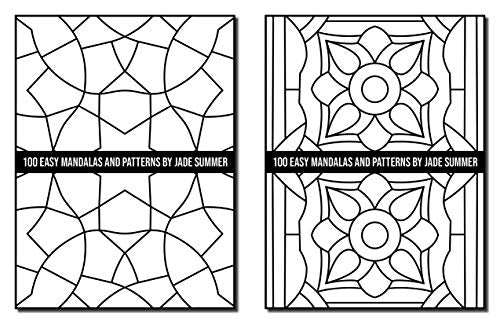 100 Easy Mandalas and Patterns: A Mandala Coloring Book for Adults with Fun, Simple, and Relaxing Coloring Pages (Easy Coloring Books)